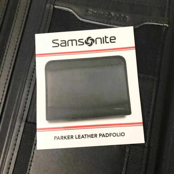 Samsonite Parker Leather  Padfolio Organizer Branded By Prime Solutions - Picture 14 of 16